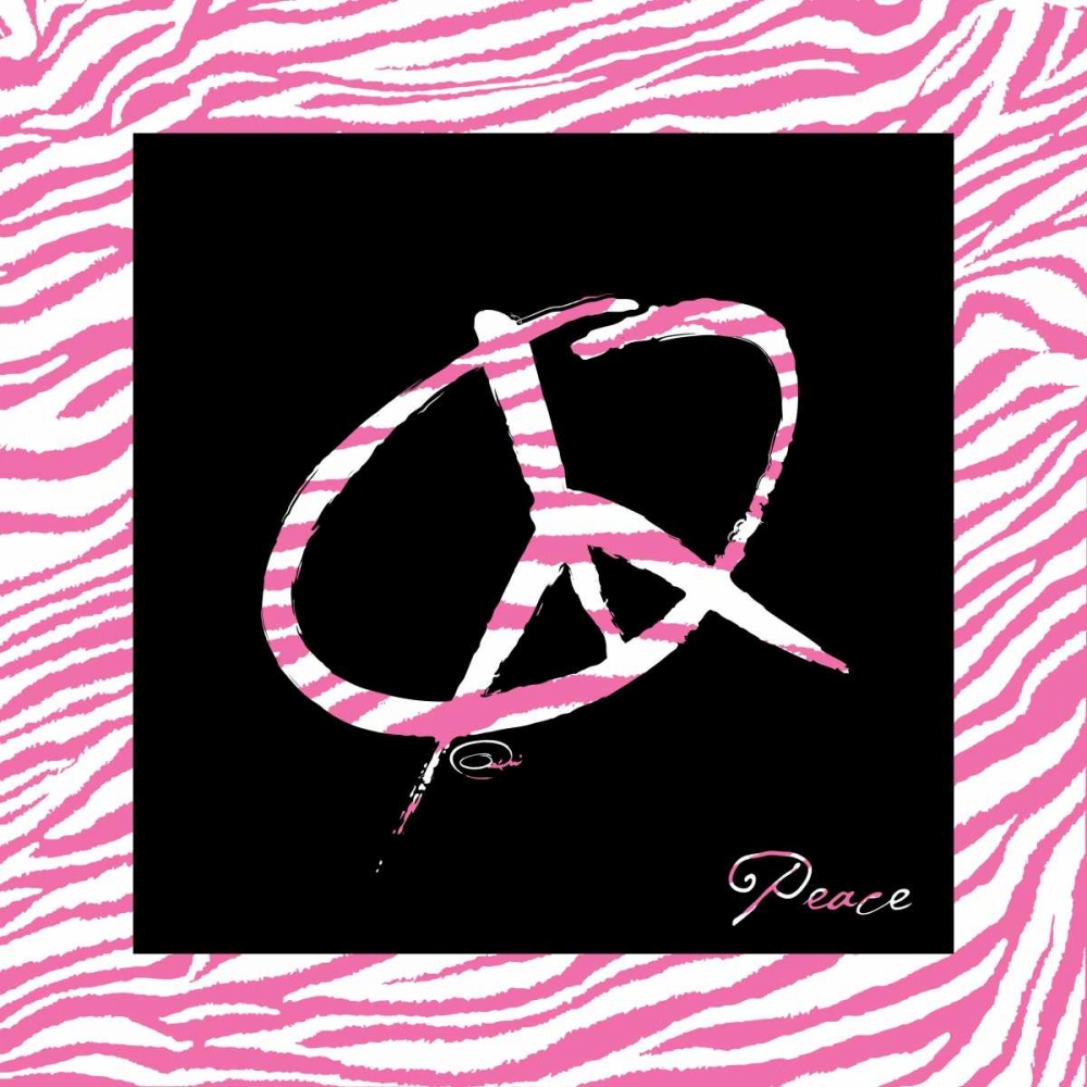 Wall Art Painting id:32168, Name: PEACE HOT PINK, Artist: OnRei