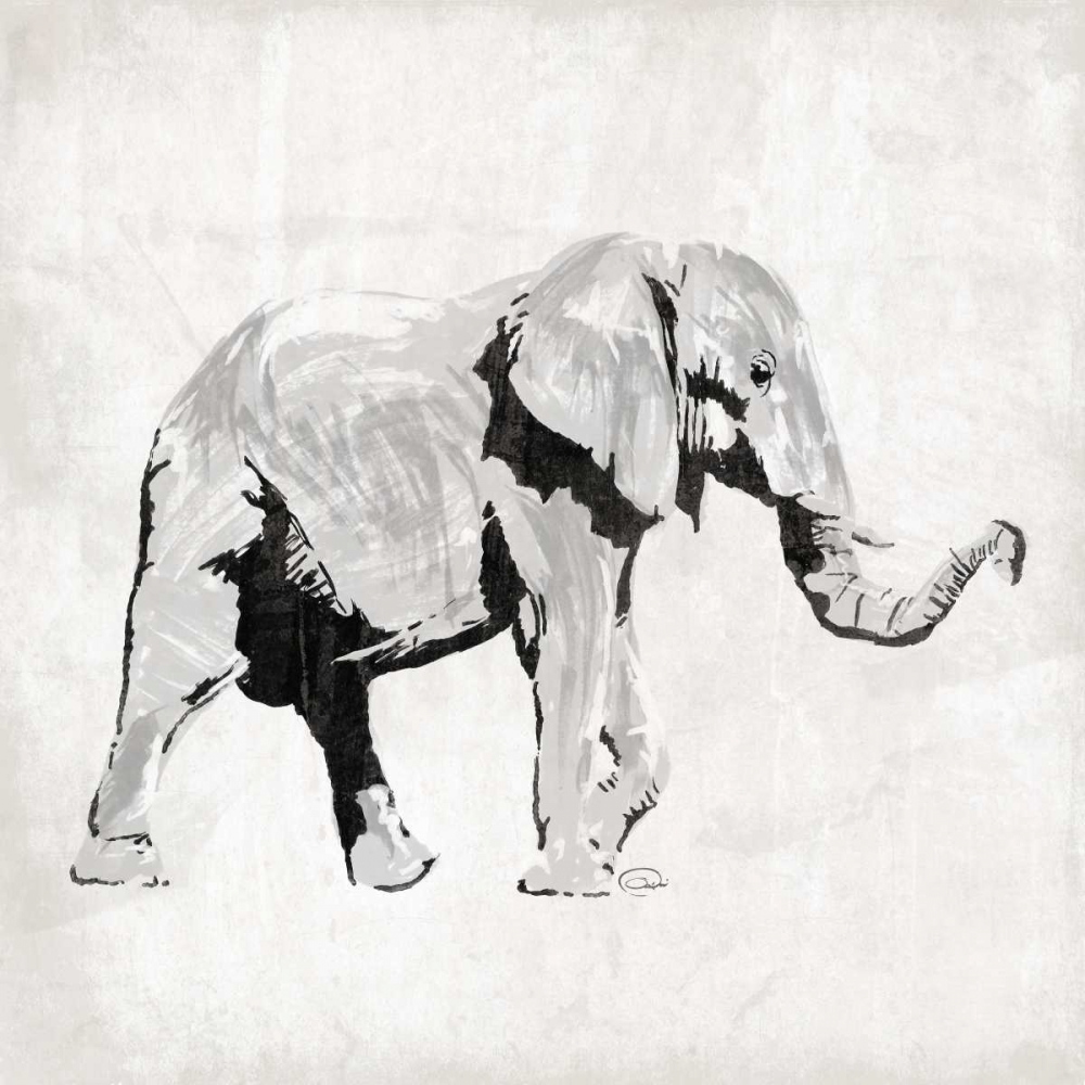 Wall Art Painting id:32235, Name: Elephant Trunk Up, Artist: OnRei