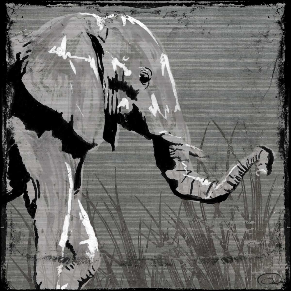 Wall Art Painting id:32257, Name: Elephant Walk, Artist: OnRei