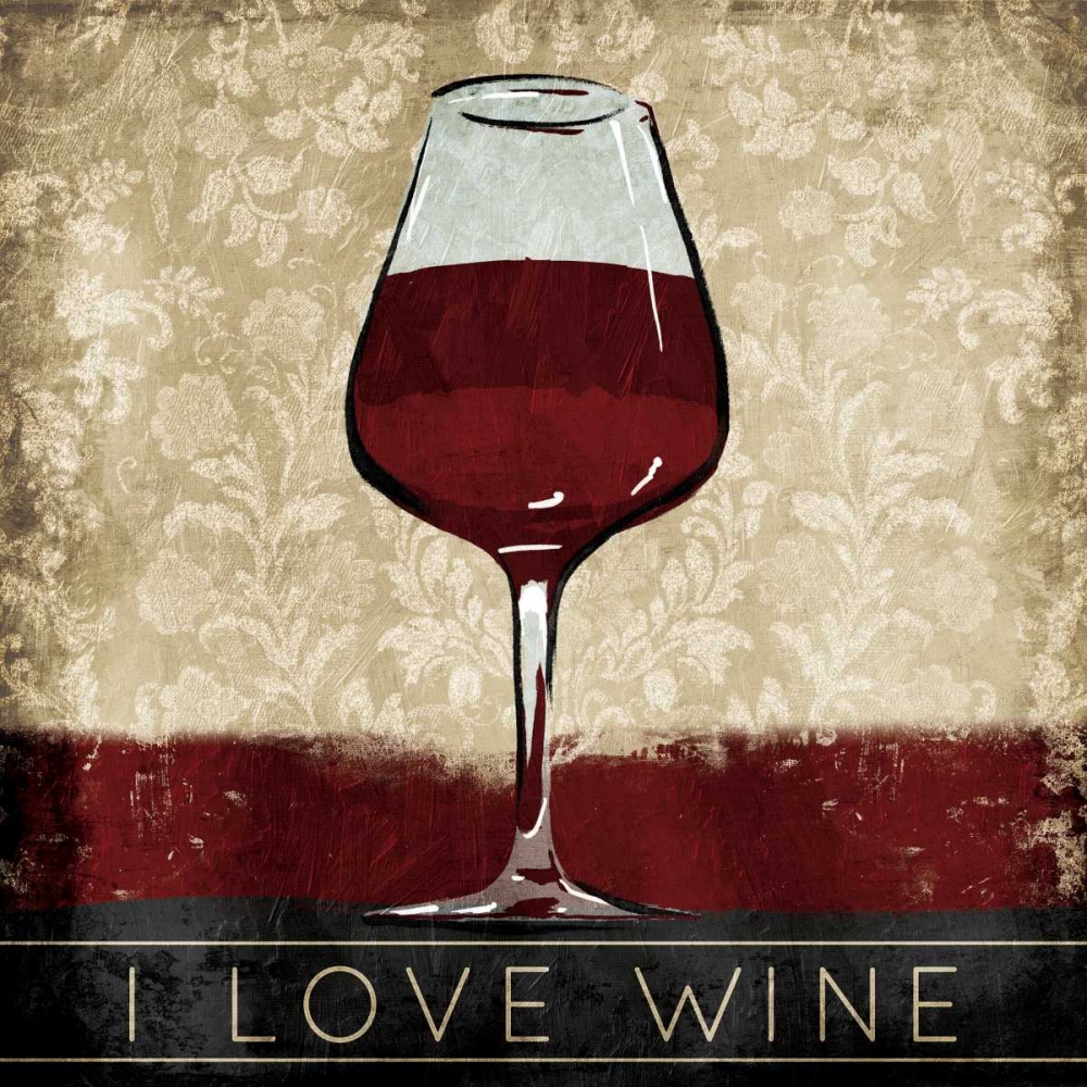 Wall Art Painting id:152655, Name: I Love Wine, Artist: OnRei