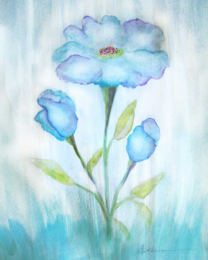 Wall Art Painting id:173952, Name: Floral Blue 2, Artist: Pearson, Debbie