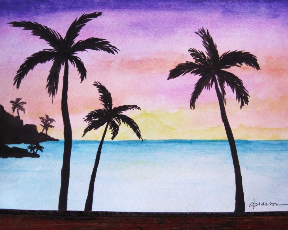 Wall Art Painting id:173960, Name: Tropical Palms 1, Artist: Pearson, Debbie