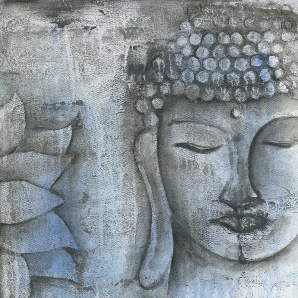 Wall Art Painting id:158569, Name: Stone Buddha, Artist: Varacek, Pamela
