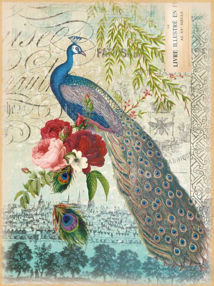 Wall Art Painting id:139183, Name: New Peacock 1, Artist: Lula Bijoux and Company