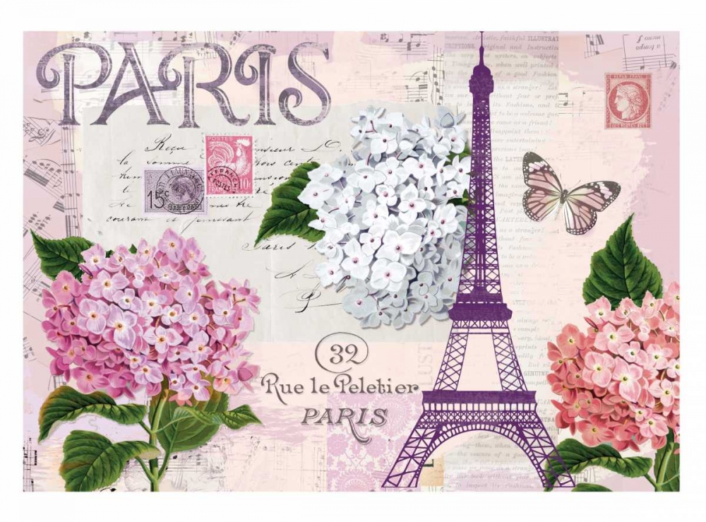 Wall Art Painting id:106844, Name: Paris in Lavendar, Artist: Allen, Candace