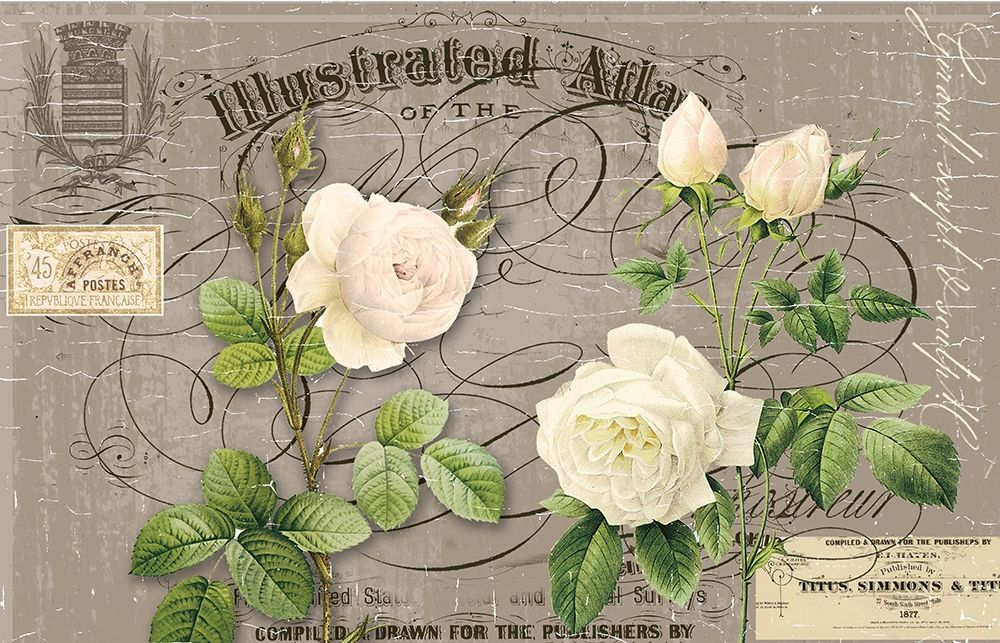 Wall Art Painting id:277379, Name: English Vintage Floral, Artist: Allen, Candace