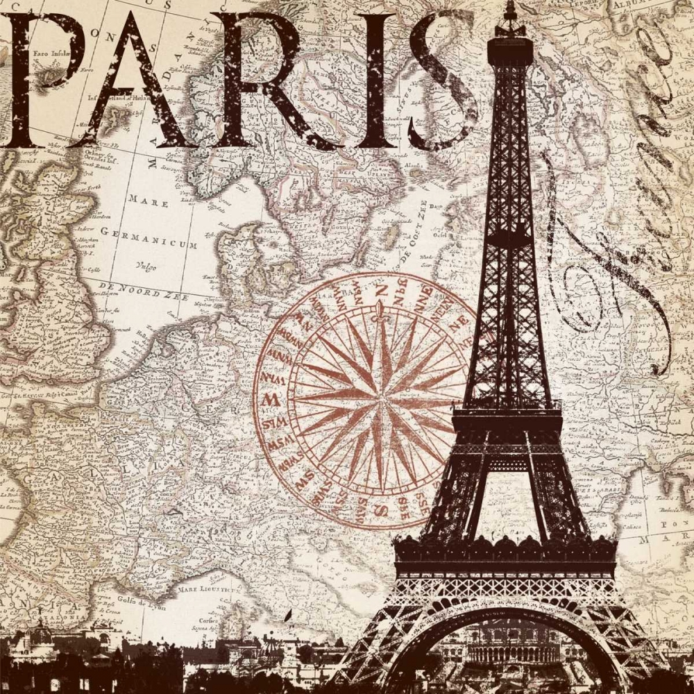 Wall Art Painting id:22046, Name: Paris Eiffel, Artist: Lula Bijoux and Company