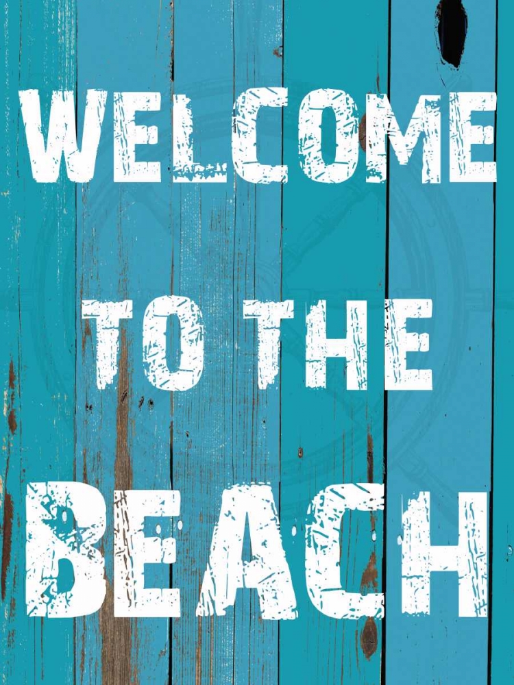 Wall Art Painting id:126007, Name: Welcome To The Beach, Artist: Lewis, Sheldon