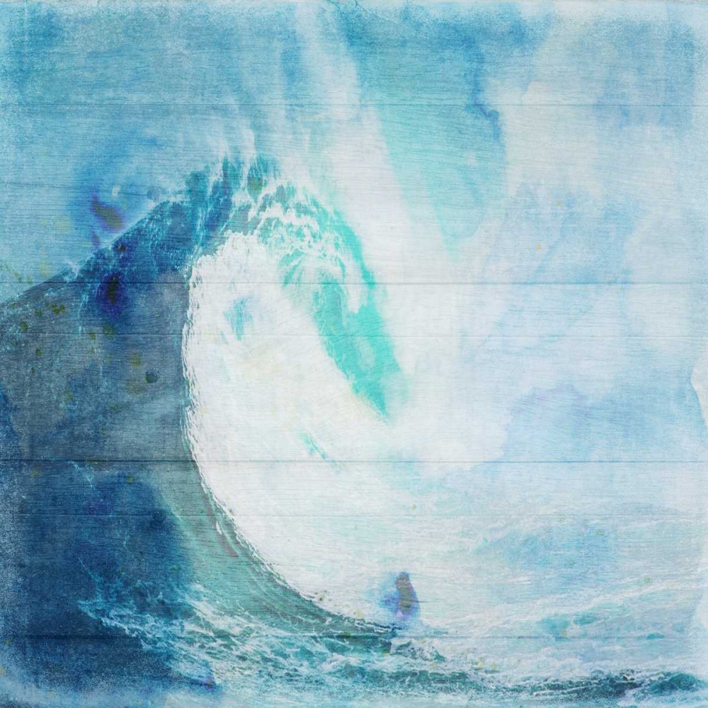 Wall Art Painting id:152809, Name: Ocean Wave On Wood 2, Artist: Lewis, Sheldon