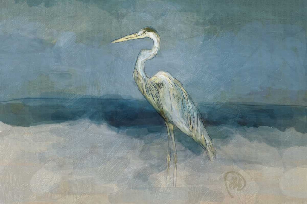 Wall Art Painting id:174253, Name: White Heron, Artist: Butcher, Sarah