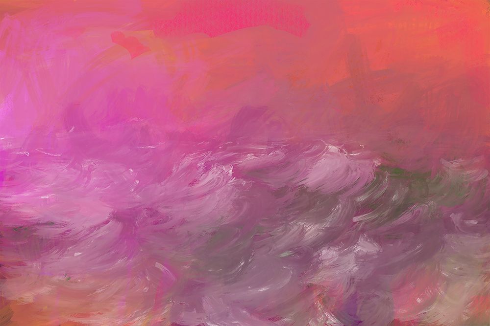 Wall Art Painting id:439502, Name: Pink Sea Orange Sky, Artist: Butcher, Sarah