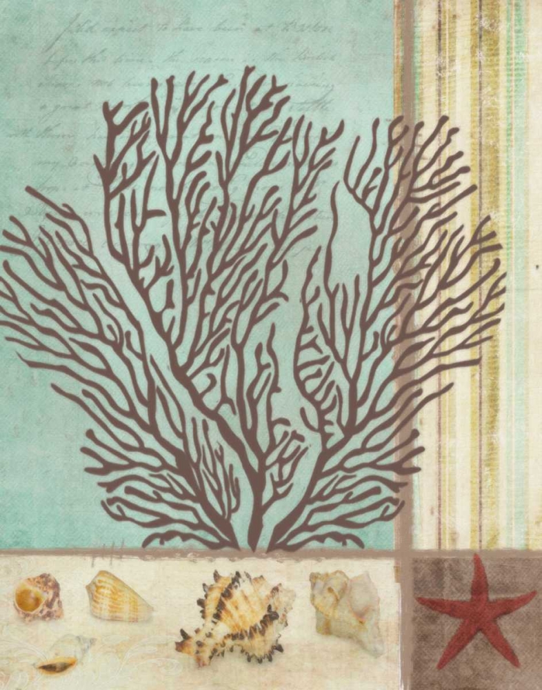 Wall Art Painting id:39949, Name: CORAL DECOUPAGE II, Artist: Greene, Taylor