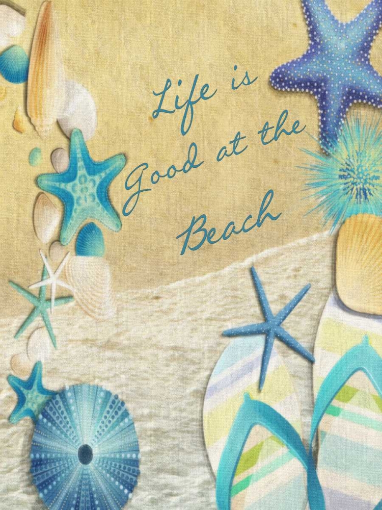 Wall Art Painting id:40081, Name: Life Is Good At the Beach, Artist: Greene, Taylor