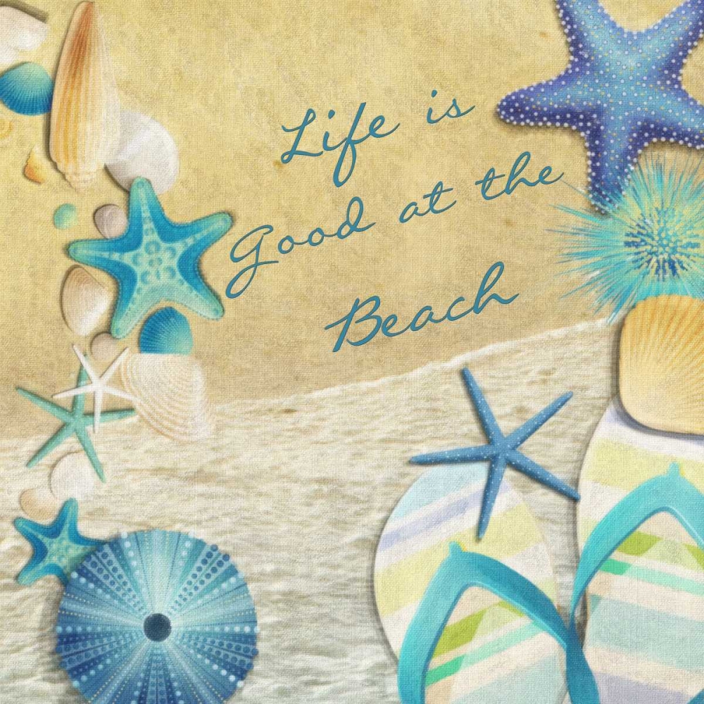 Wall Art Painting id:40246, Name: Life Is Good At The Beach, Artist: Greene, Taylor