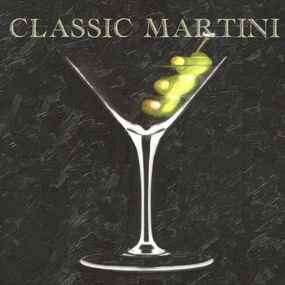 Wall Art Painting id:40990, Name: CLASSIC MARTINI BLK, Artist: Greene, Taylor