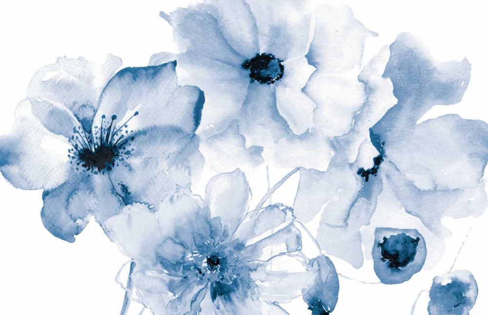 Wall Art Painting id:139636, Name: Flowering Blue, Artist: Brown, Victoria