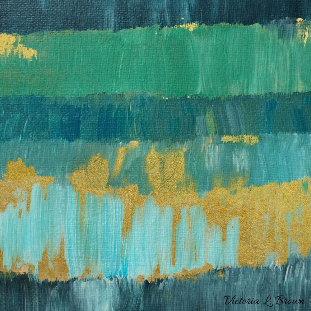Wall Art Painting id:139683, Name: Abstract Blues 2, Artist: Brown, Victoria