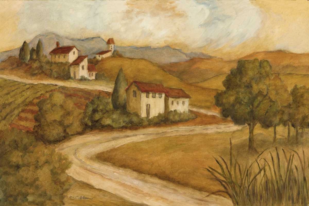 Wall Art Painting id:10019, Name: Traveling the Countryside I, Artist: Olson, Charlene
