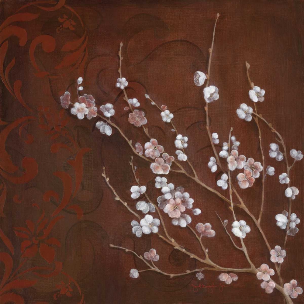 Wall Art Painting id:10261, Name: Cherry Blossoms on Cinnabar I, Artist: Tava Studios