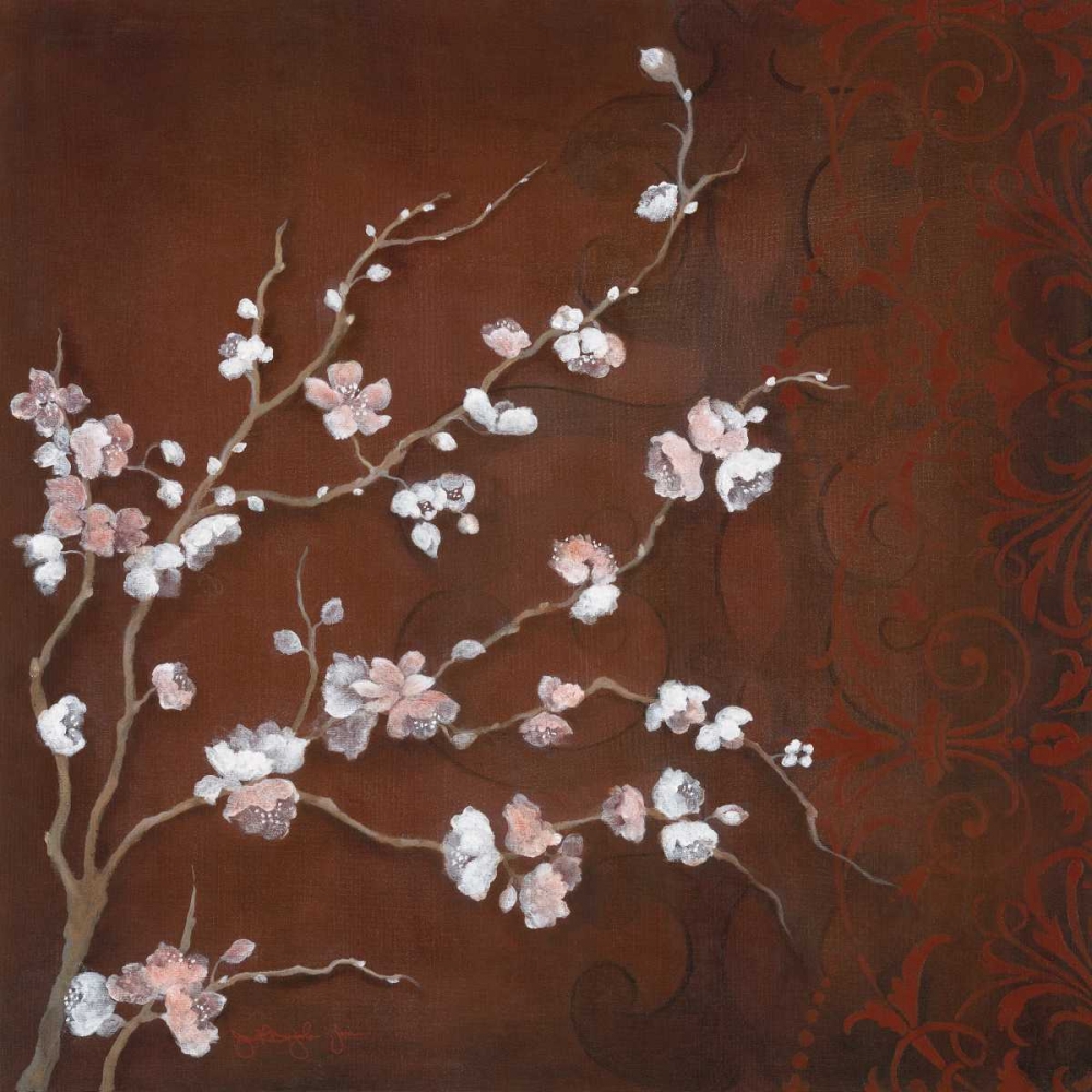 Wall Art Painting id:10262, Name: Cherry Blossoms on Cinnabar II, Artist: Tava Studios