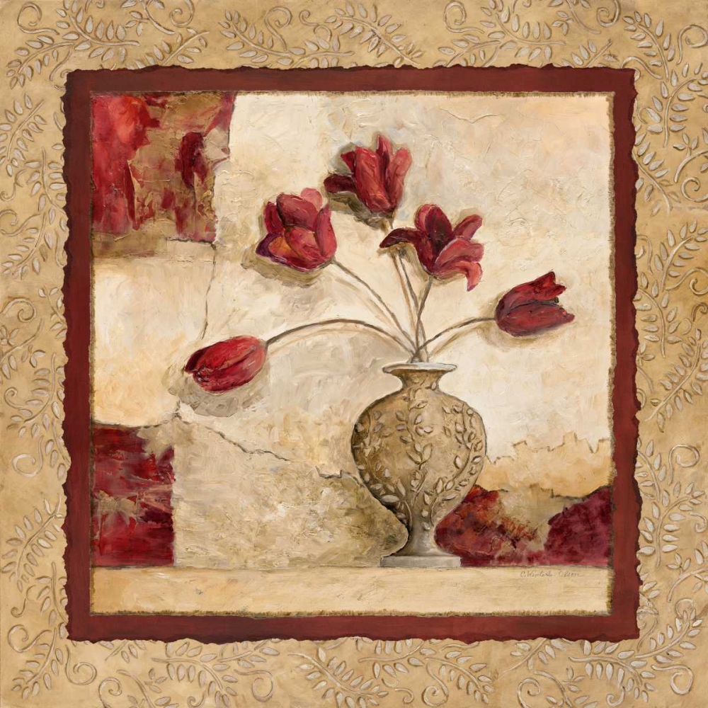 Art Print: Cinq Tulipes