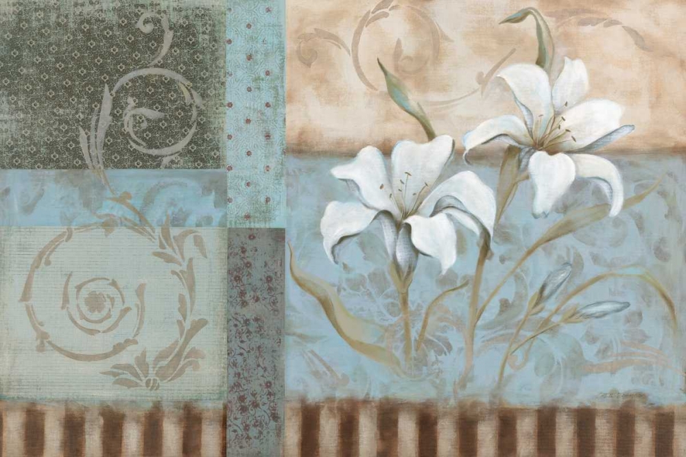 Wall Art Painting id:10405, Name: Crystal Blue Lily, Artist: Robinson, Carol