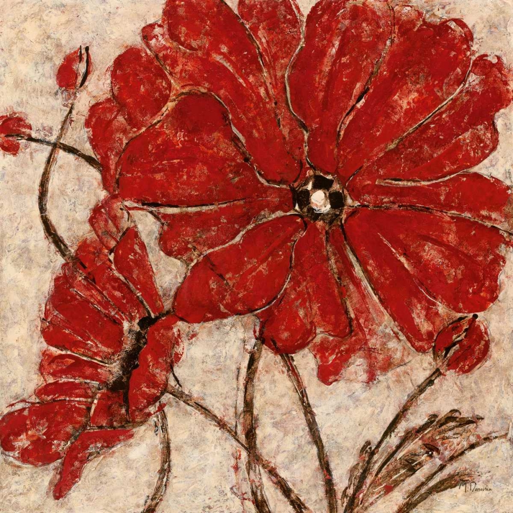 Wall Art Painting id:21346, Name: Red Passion II, Artist: Donovan, Maria