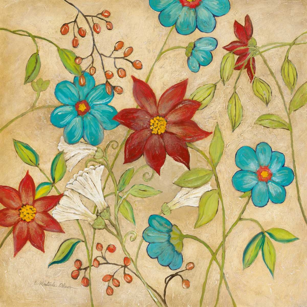 Art Print: Cottage Garden I