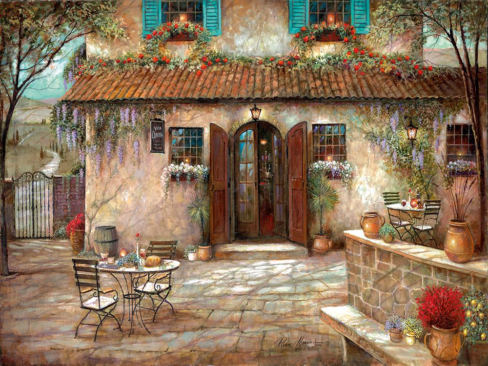 Wall Art Painting id:446477, Name: Villa Claretta, Artist: Manning, Ruane