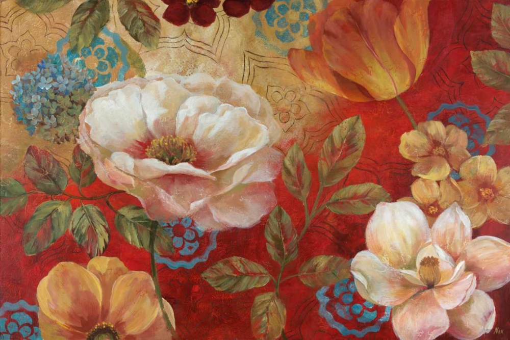 Wall Art Painting id:34256, Name: Lotus Blossoms, Artist: Nan