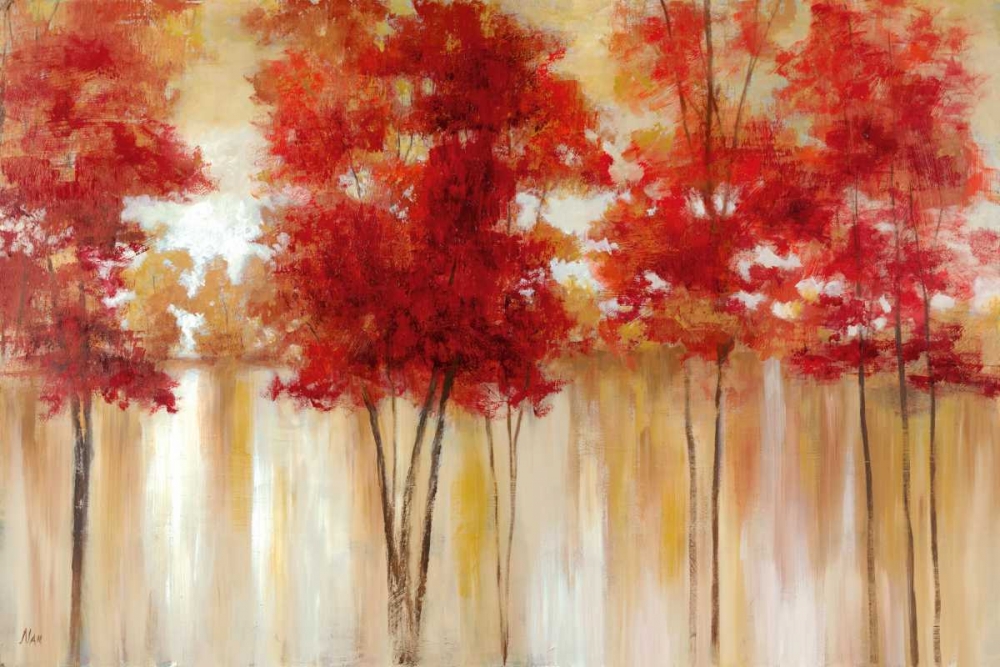 Wall Art Painting id:21409, Name: Red Trees, Artist: Nan
