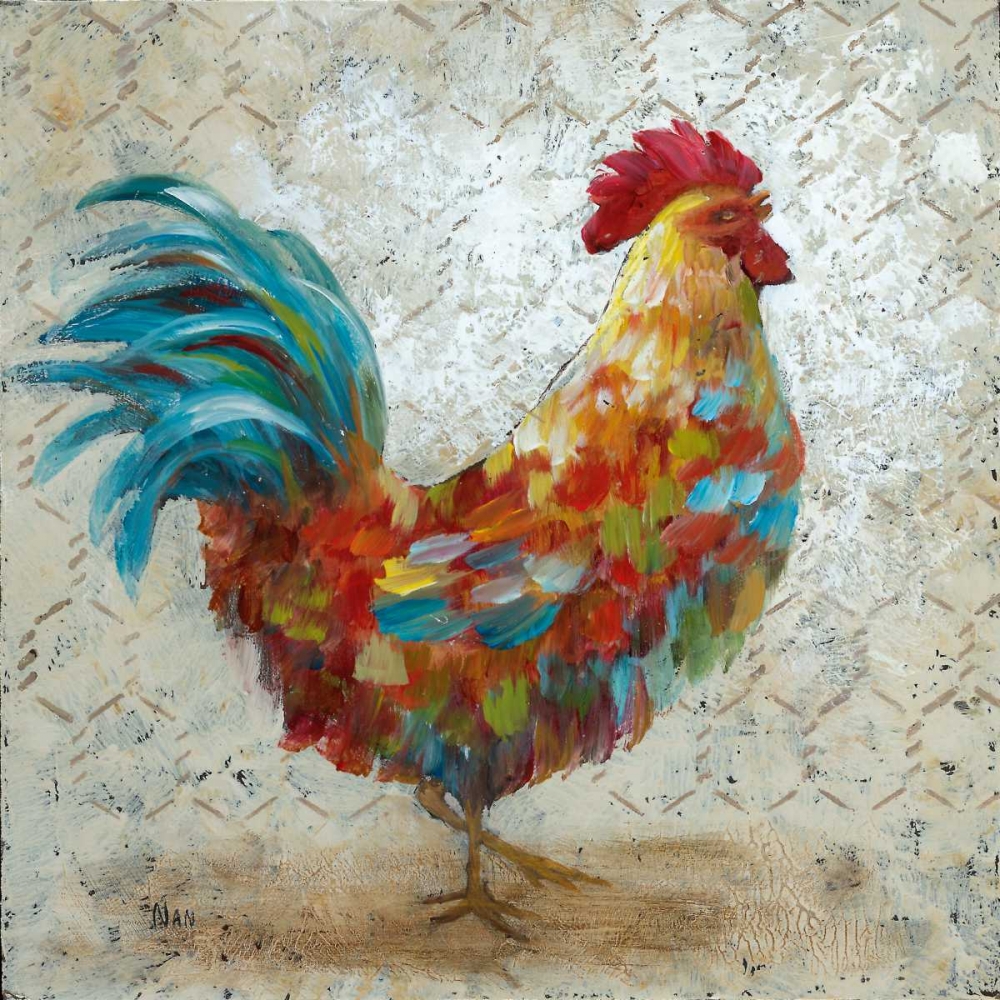 Wall Art Painting id:35915, Name: Fancy Rooster I, Artist: Nan