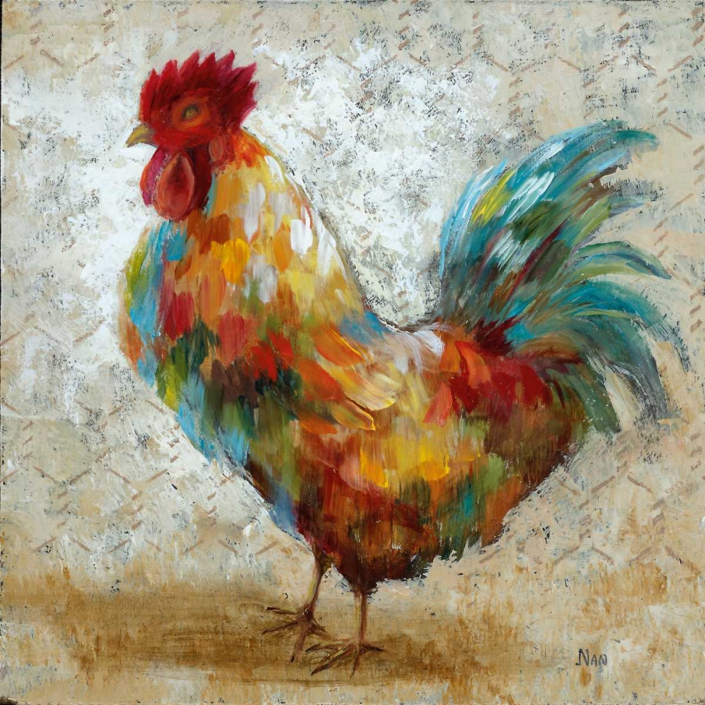 Wall Art Painting id:35916, Name: Fancy Rooster II, Artist: Nan