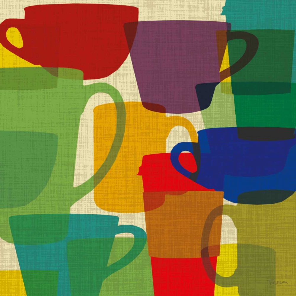Wall Art Painting id:35924, Name: Kitchen Cups, Artist: Craven, Katrina