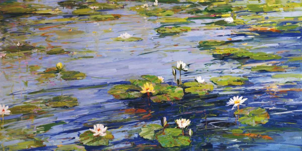 Wall Art Painting id:55586, Name: Water Lillies, Artist: Swatland, Sally