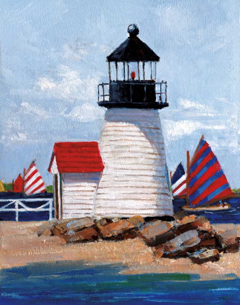 Wall Art Painting id:34217, Name: Edgartown Lighthouse, Artist: Swatland, Sally