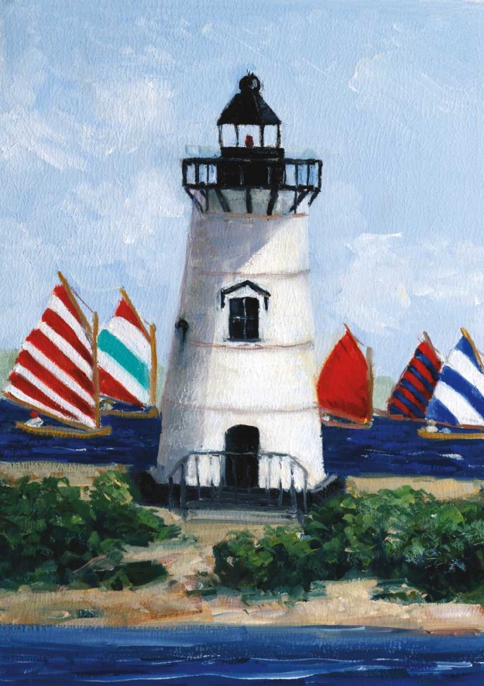 Wall Art Painting id:34218, Name: Brandt Point Lighthouse, Artist: Swatland, Sally