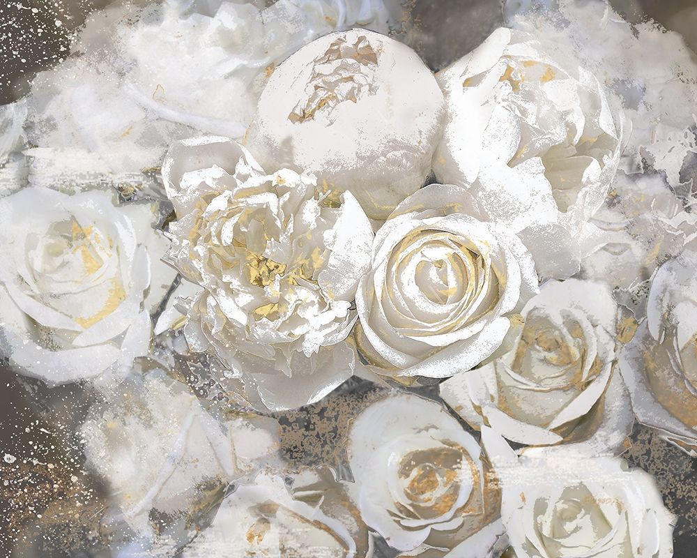 Wall Art Painting id:265497, Name: Gilded Roses I, Artist: Nan