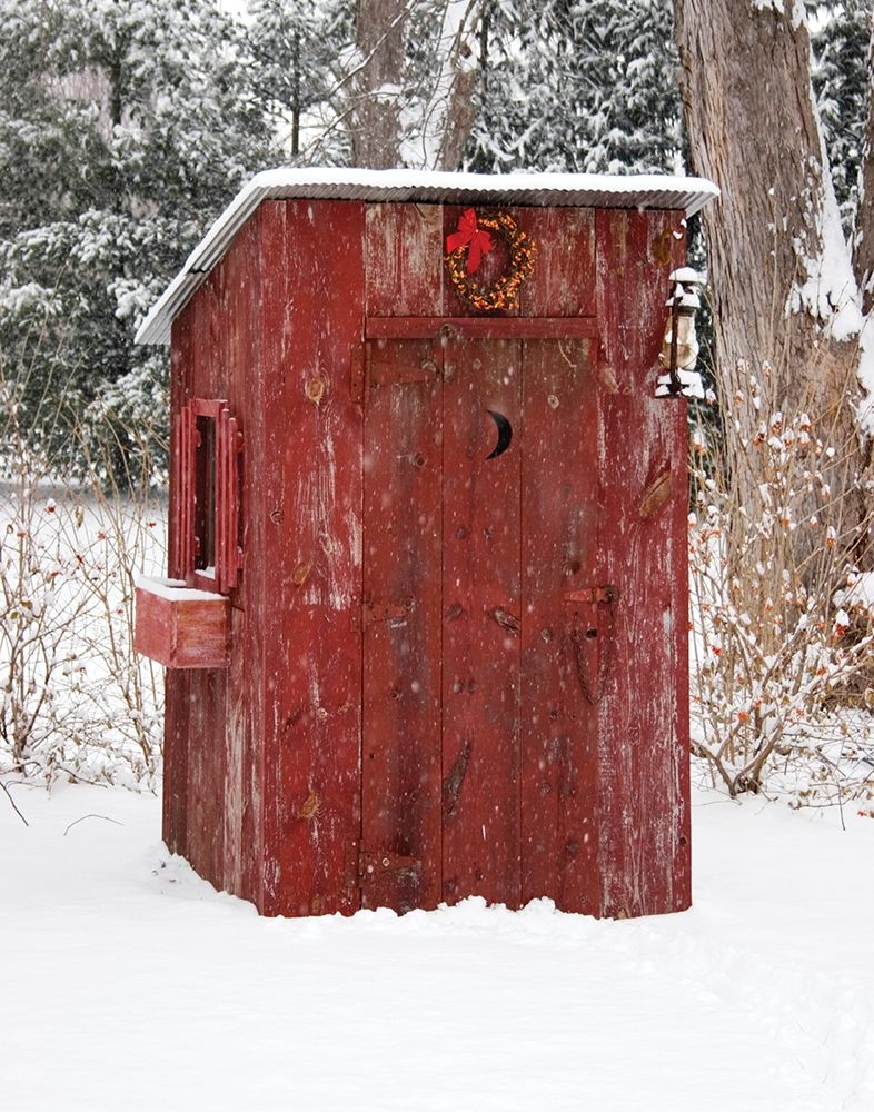 Wall Art Painting id:232166, Name: Holiday Outhouse, Artist: Day, Richard and Susan