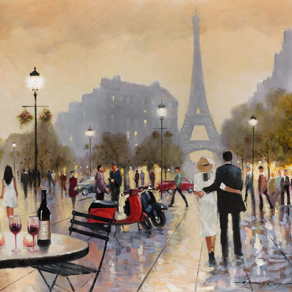 Wall Art Painting id:214503, Name: Paris Twilight, Artist: Orme, E. Anthony