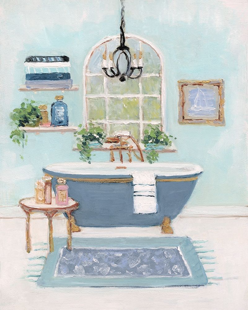 Wall Art Painting id:264170, Name: Blue Bath I, Artist: Swatland, Sally