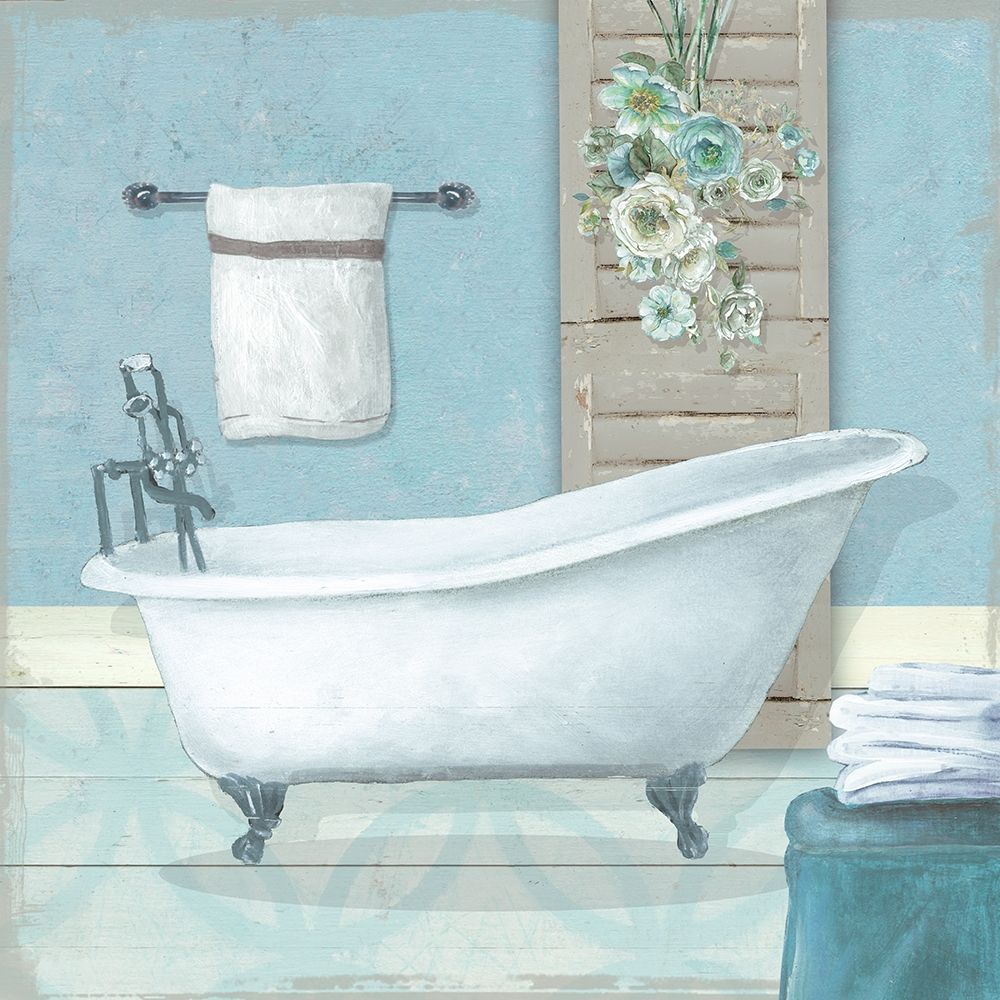 Wall Art Painting id:284542, Name: Teal Bath I, Artist: Robinson, Carol