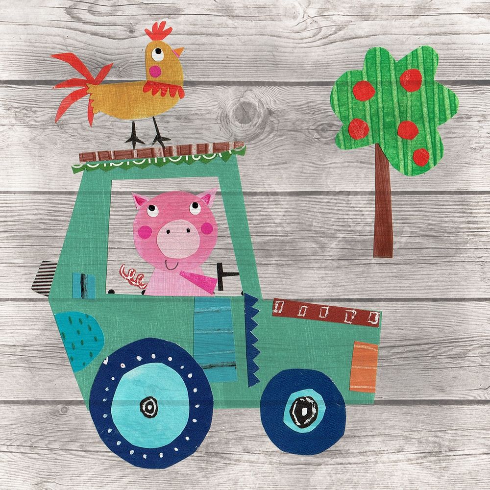 Wall Art Painting id:284599, Name: Tractor Pig, Artist: Pope, Kate and Elizabeth