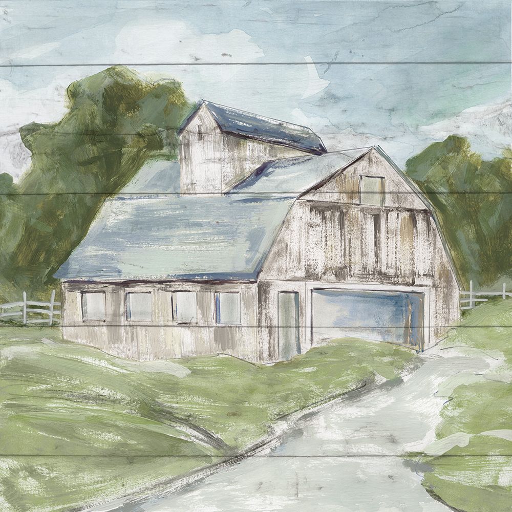 Wall Art Painting id:448734, Name: Soft Summer Barn, Artist: Robinson, Carol