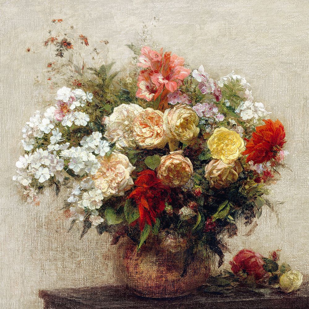 Wall Art Painting id:684658, Name: Summer Flowers, Artist: Fantin-Latour, Henri