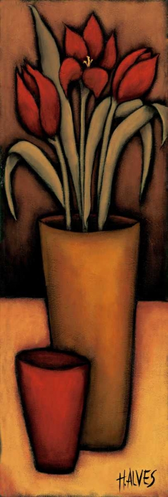 Art Print: Tulipas Vermelhas