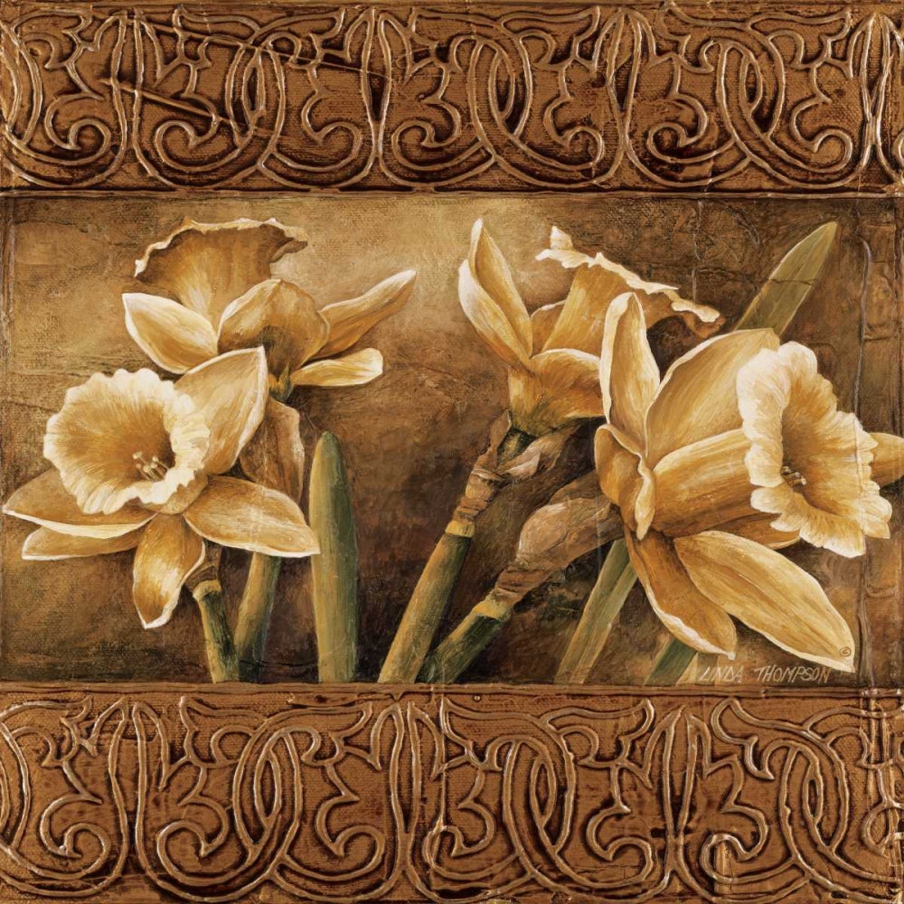Wall Art Painting id:12892, Name: Golden Daffodils I, Artist: Thompson, Linda