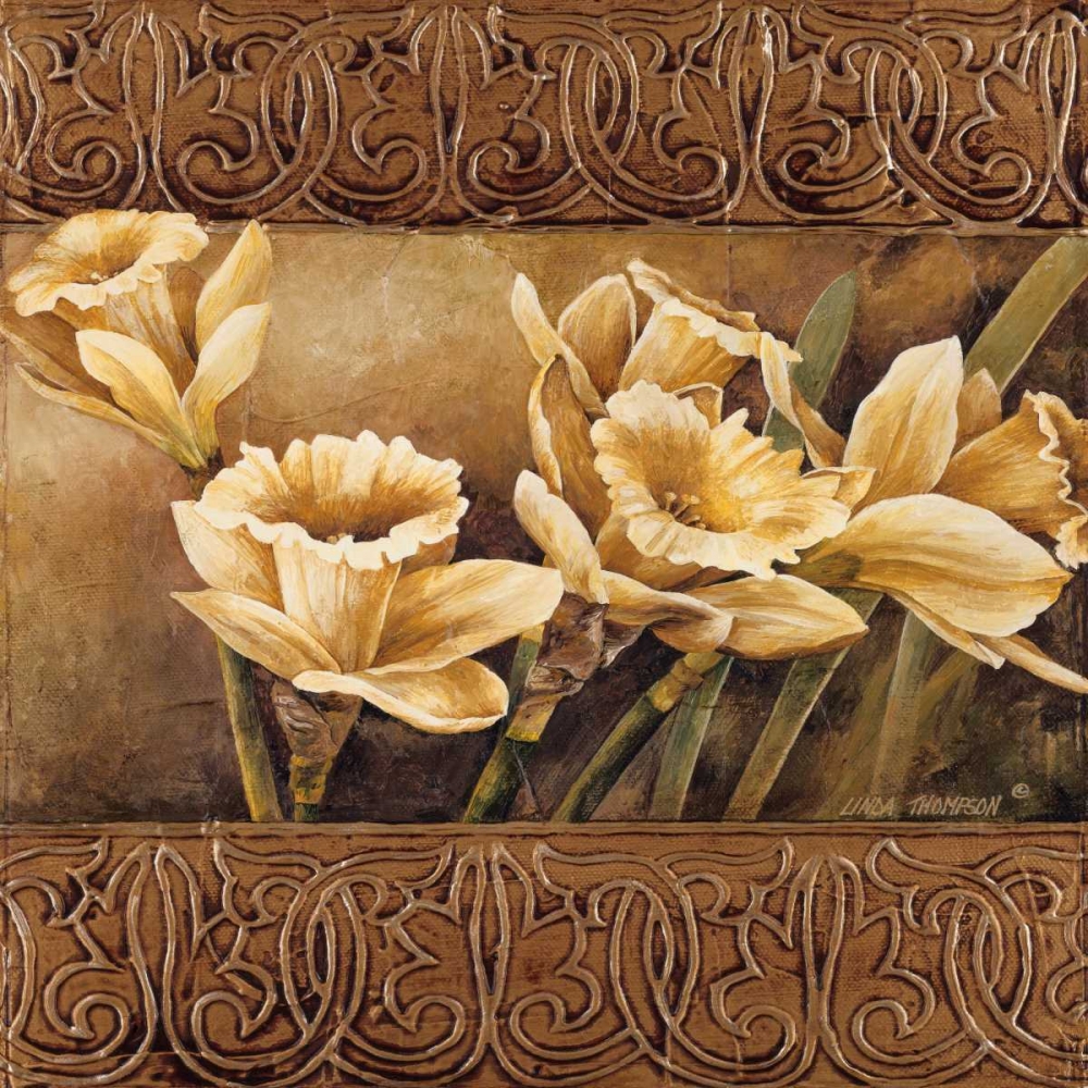 Wall Art Painting id:12893, Name: Golden Daffodils II, Artist: Thompson, Linda