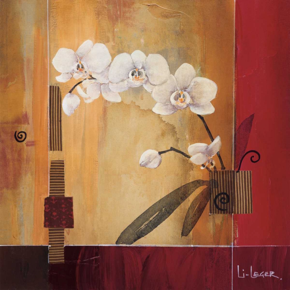 Wall Art Painting id:53286, Name: Orchid Lines II, Artist: Li-Leger, Don