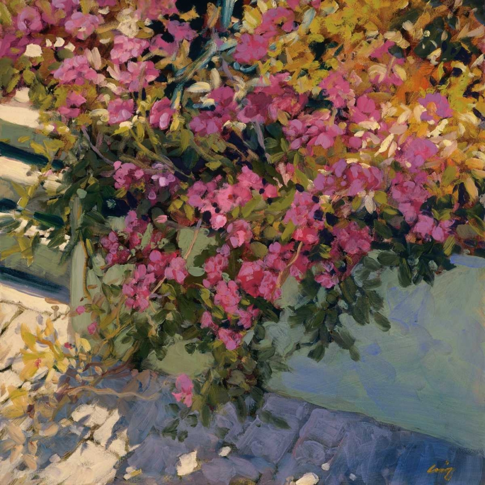 Wall Art Painting id:11501, Name: Steps and Summer Flowers, Artist: Craig, Philip